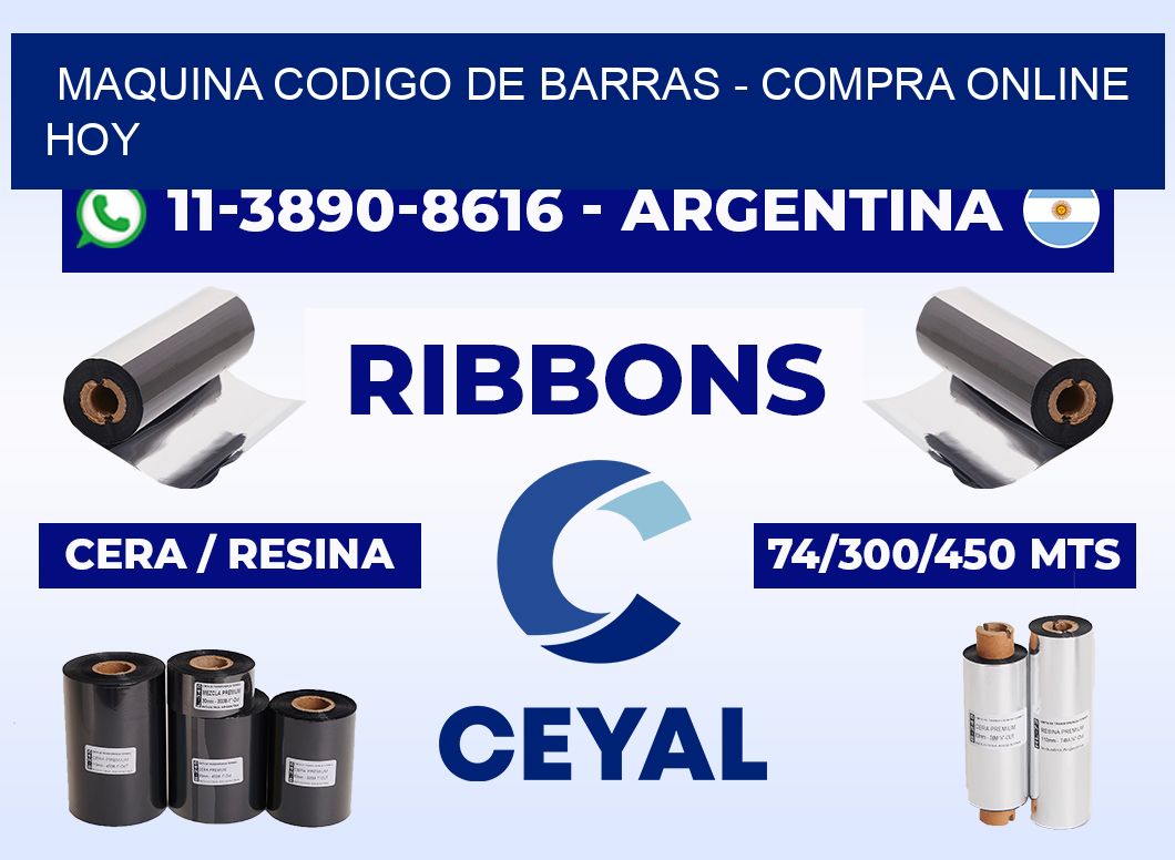 MAQUINA CODIGO DE BARRAS - Compra online hoy