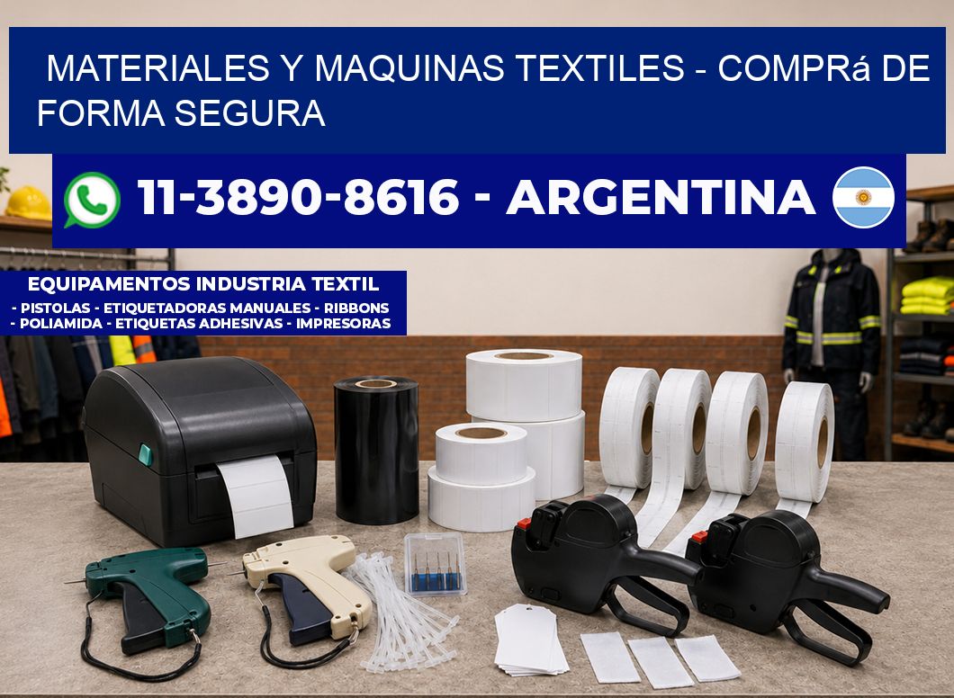 MATERIALES Y MAQUINAS TEXTILES - Comprá de forma segura