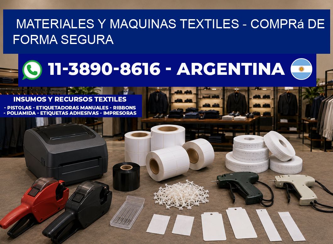 MATERIALES Y MAQUINAS TEXTILES – Comprá de forma segura