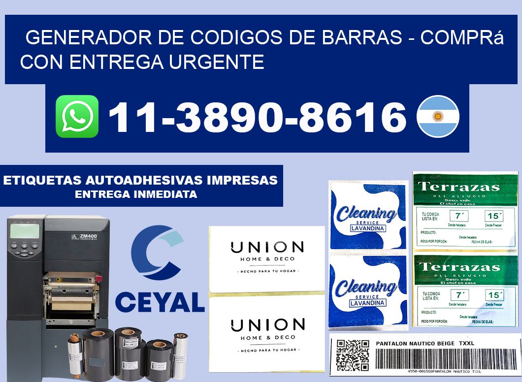 generador de codigos de barras - Comprá con entrega urgente