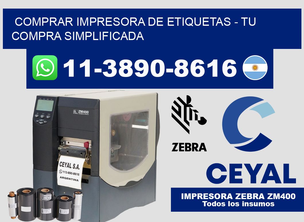 COMPRAR IMPRESORA DE ETIQUETAS - Tu compra simplificada