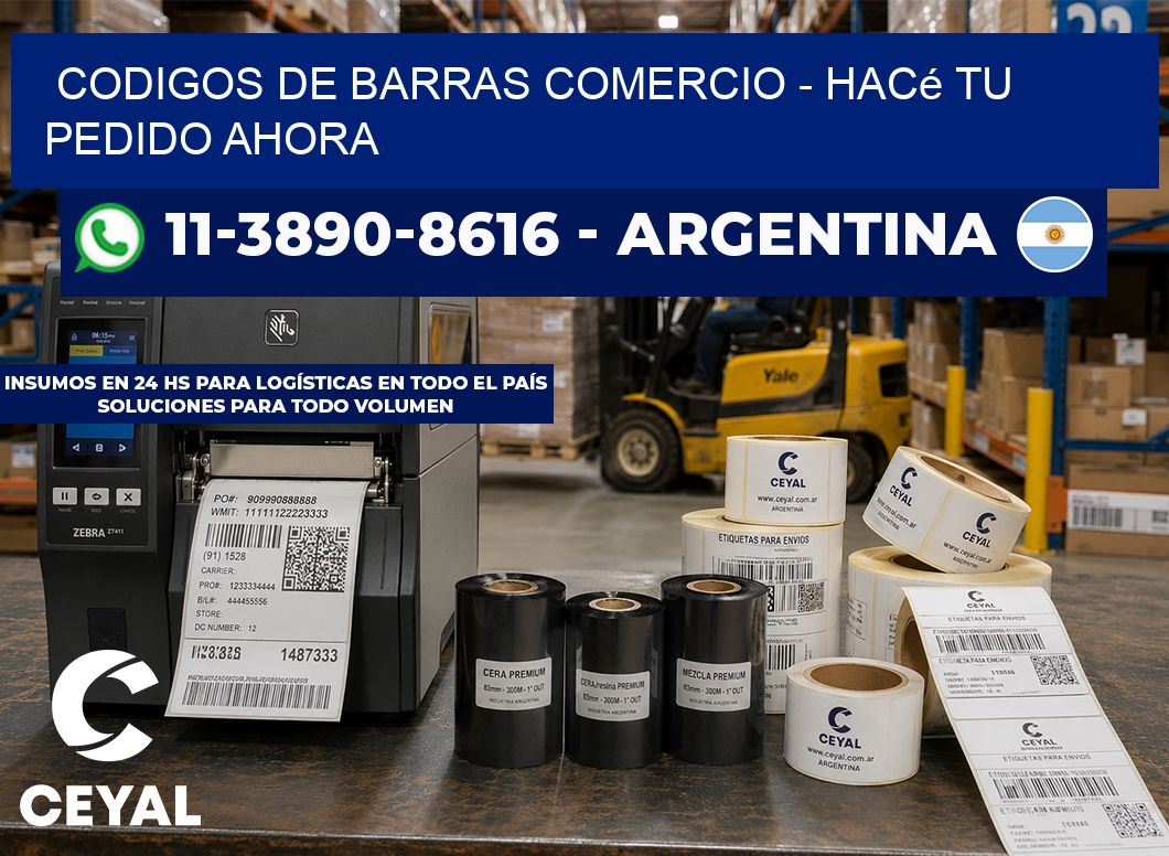 Codigos de barras comercio - Hacé tu pedido ahora