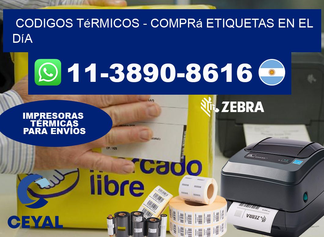 Codigos térmicos – Comprá etiquetas en el día