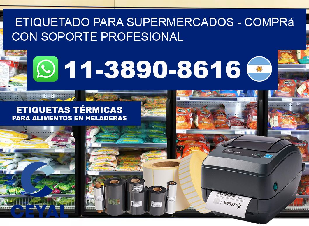 ETIQUETADO PARA SUPERMERCADOS – Comprá con soporte profesional