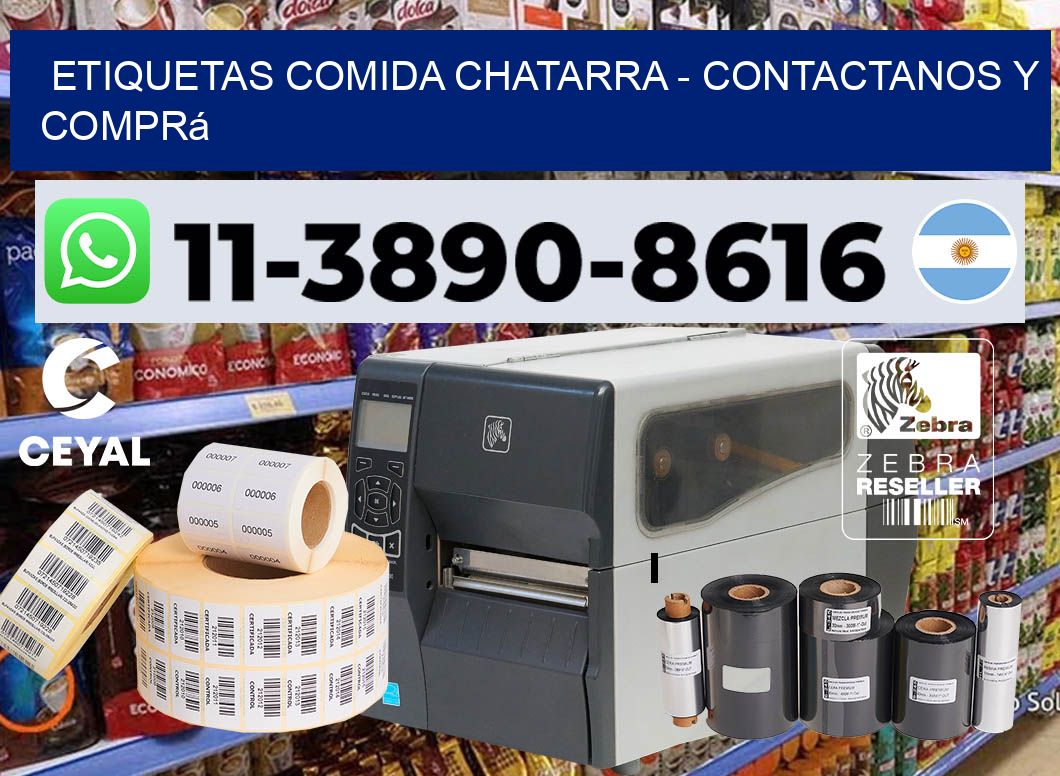 ETIQUETAS COMIDA CHATARRA - Contactanos y comprá