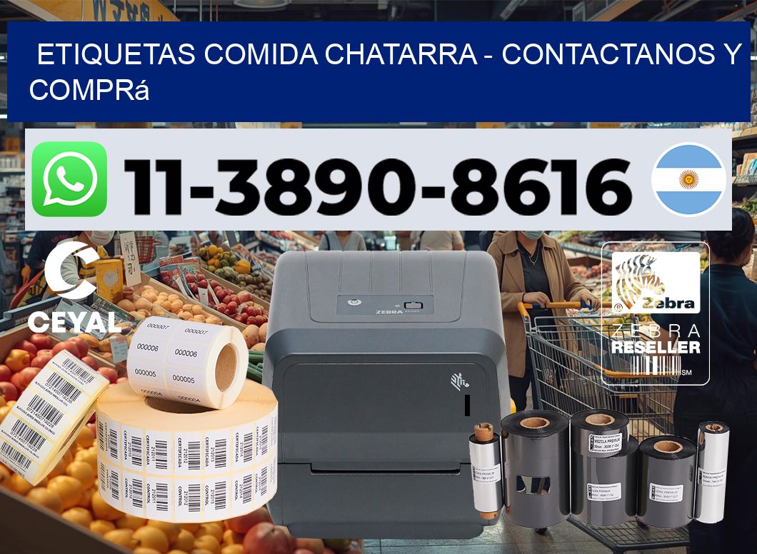 ETIQUETAS COMIDA CHATARRA - Contactanos y comprá