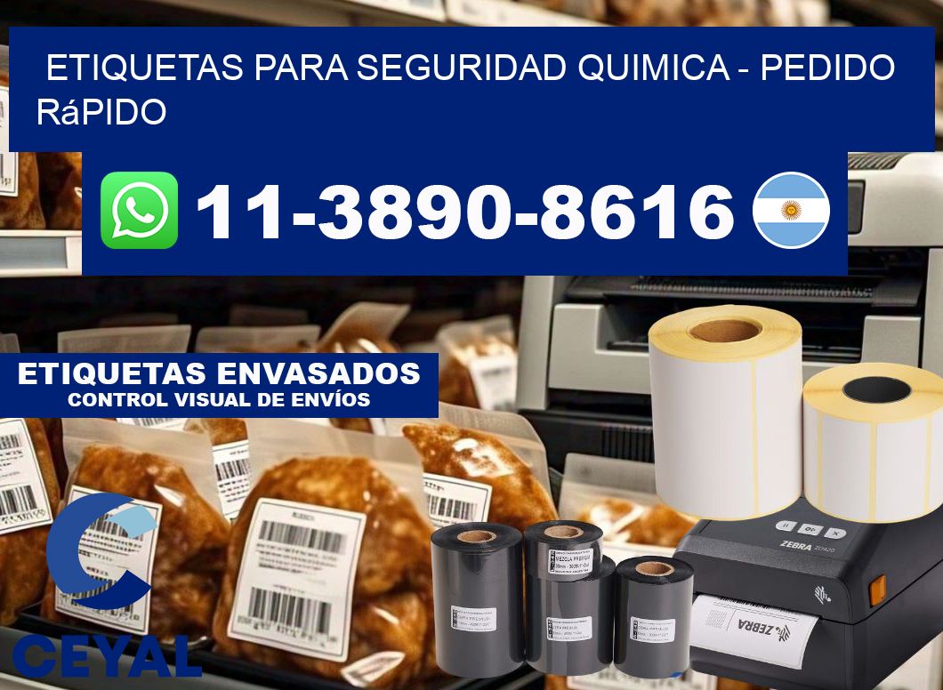 ETIQUETAS PARA SEGURIDAD QUIMICA - Pedido rápido
