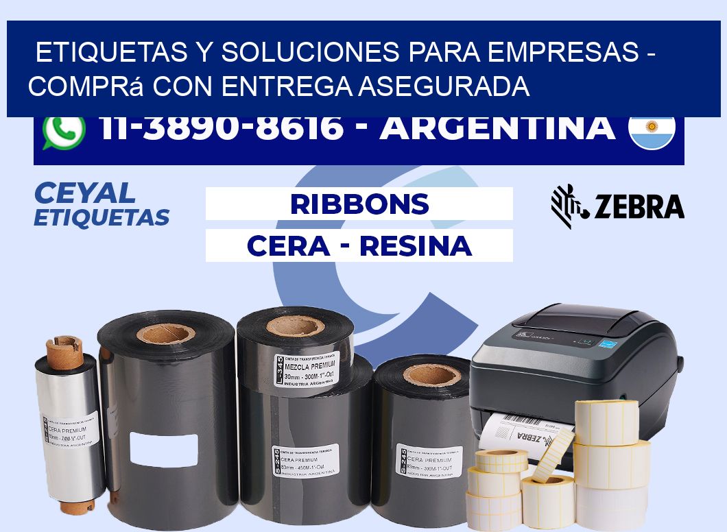 ETIQUETAS Y SOLUCIONES PARA EMPRESAS - Comprá con entrega asegurada