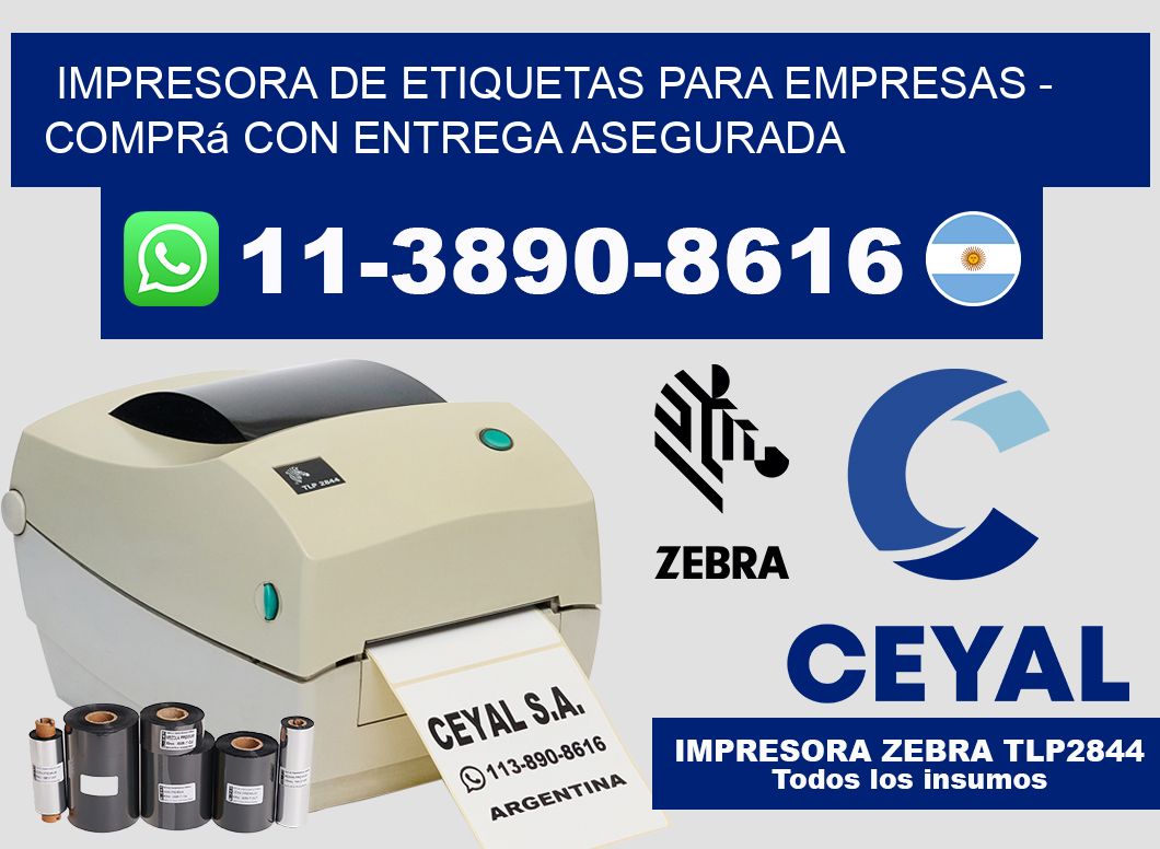 IMPRESORA DE ETIQUETAS PARA EMPRESAS - Comprá con entrega asegurada