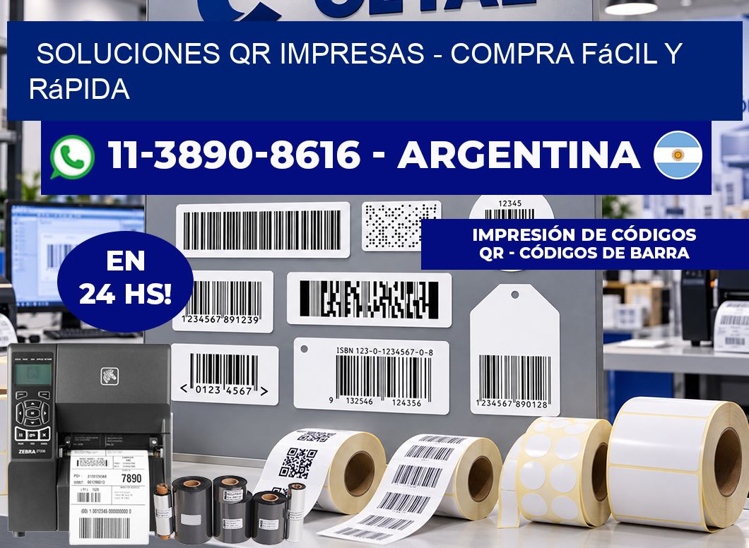 Soluciones QR Impresas - Compra fácil y rápida