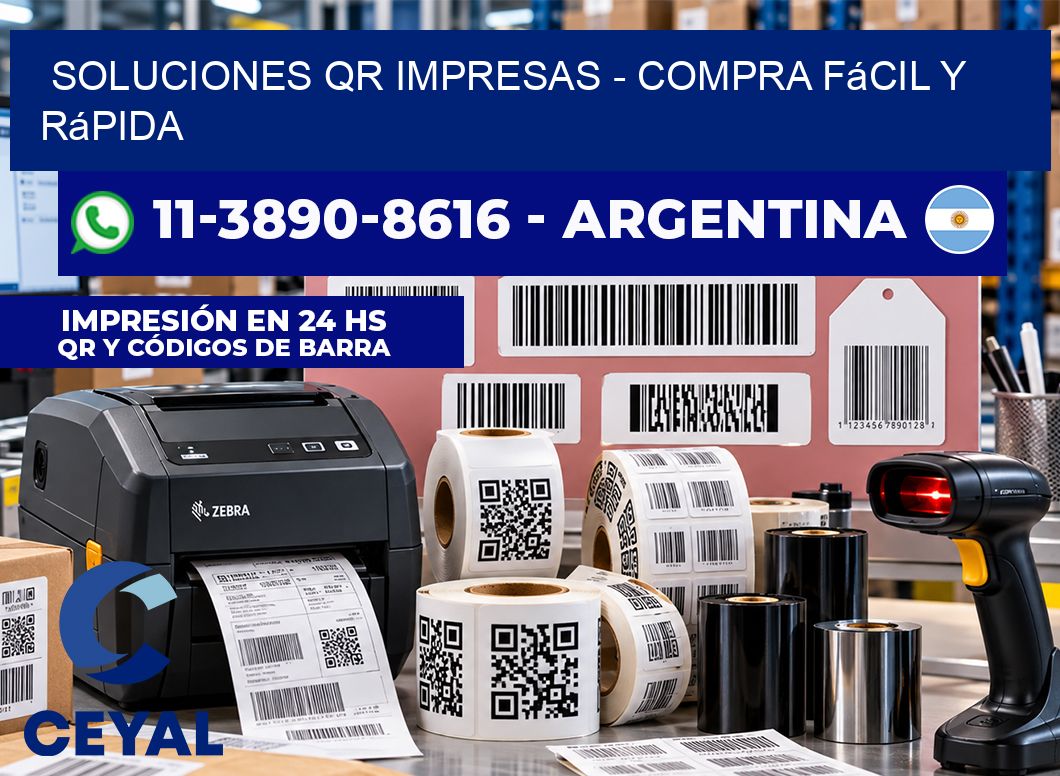 Soluciones QR Impresas - Compra fácil y rápida