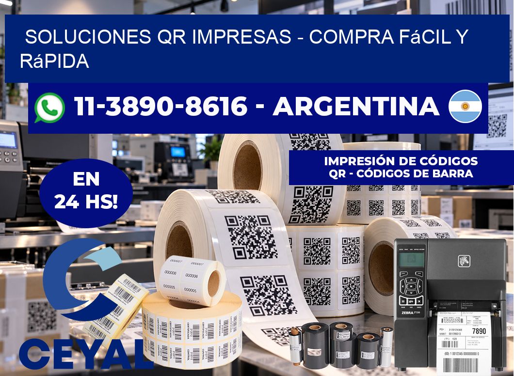Soluciones QR Impresas - Compra fácil y rápida