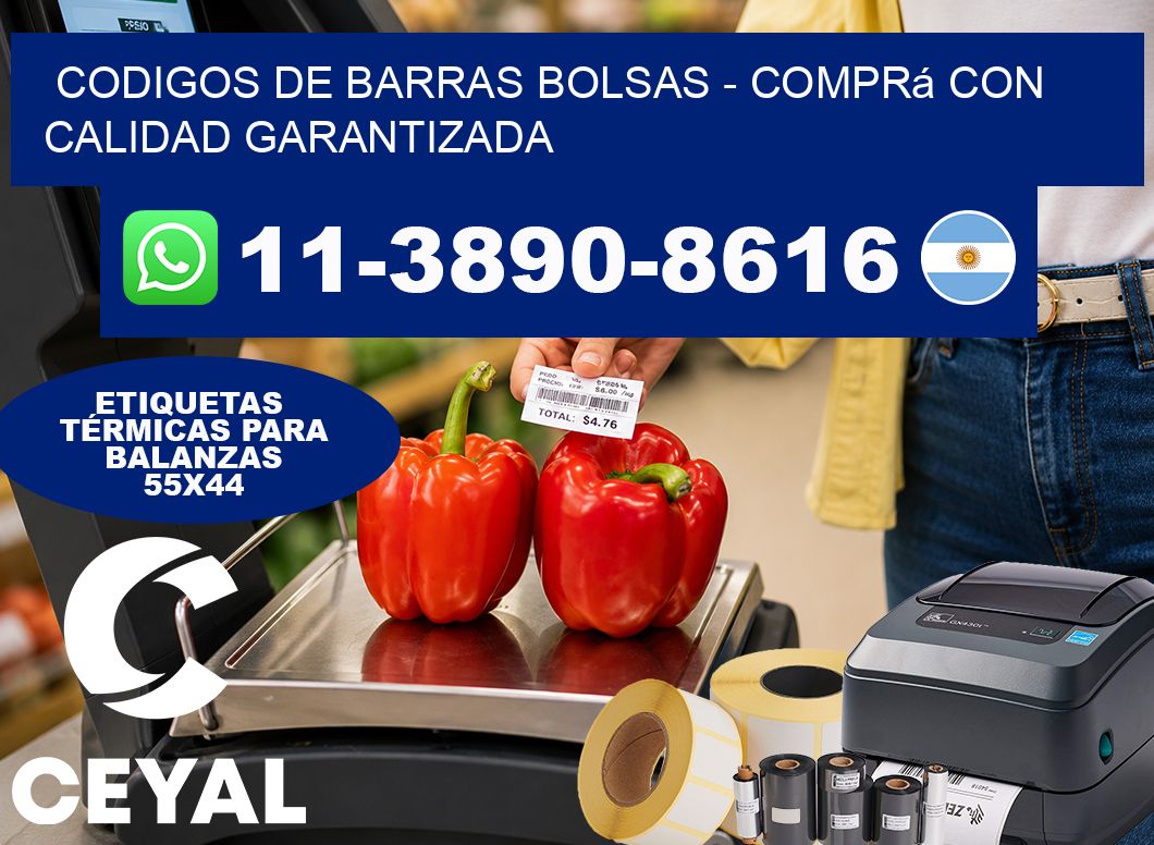 codigos de barras bolsas - Comprá con calidad garantizada