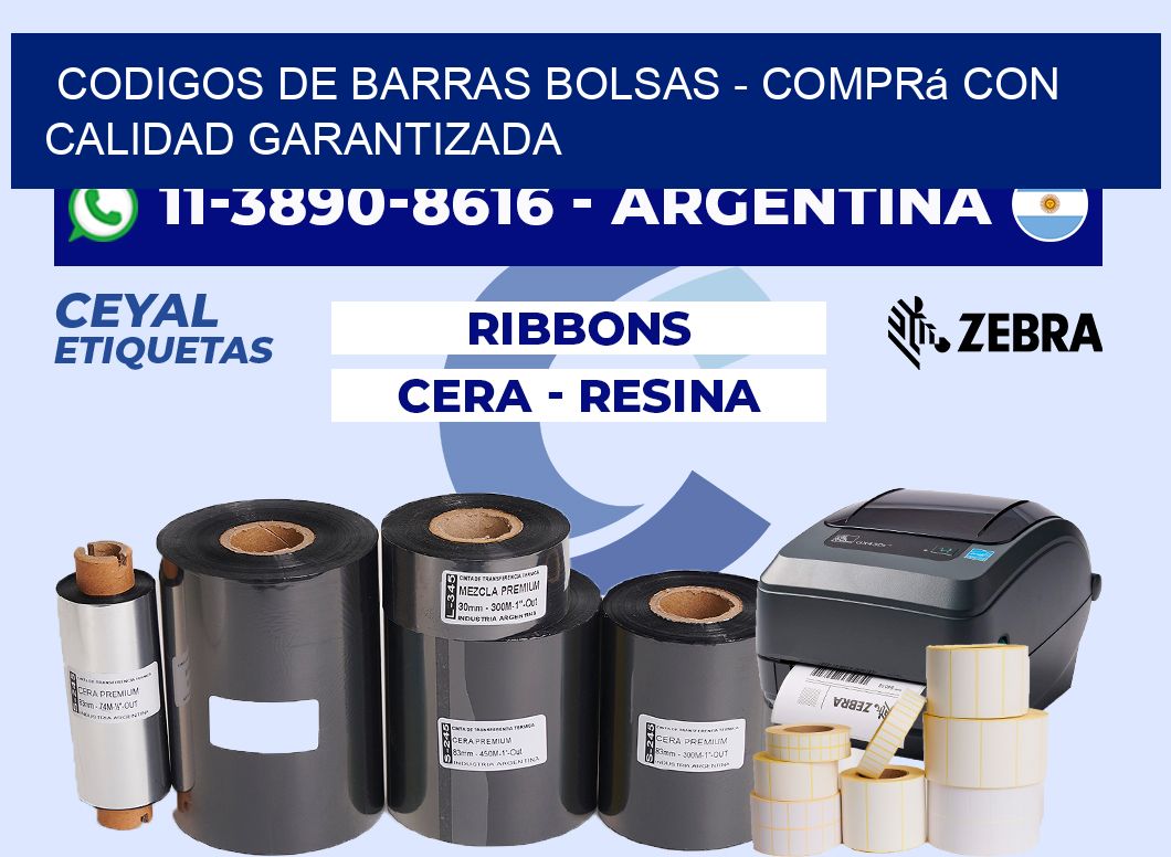 codigos de barras bolsas - Comprá con calidad garantizada