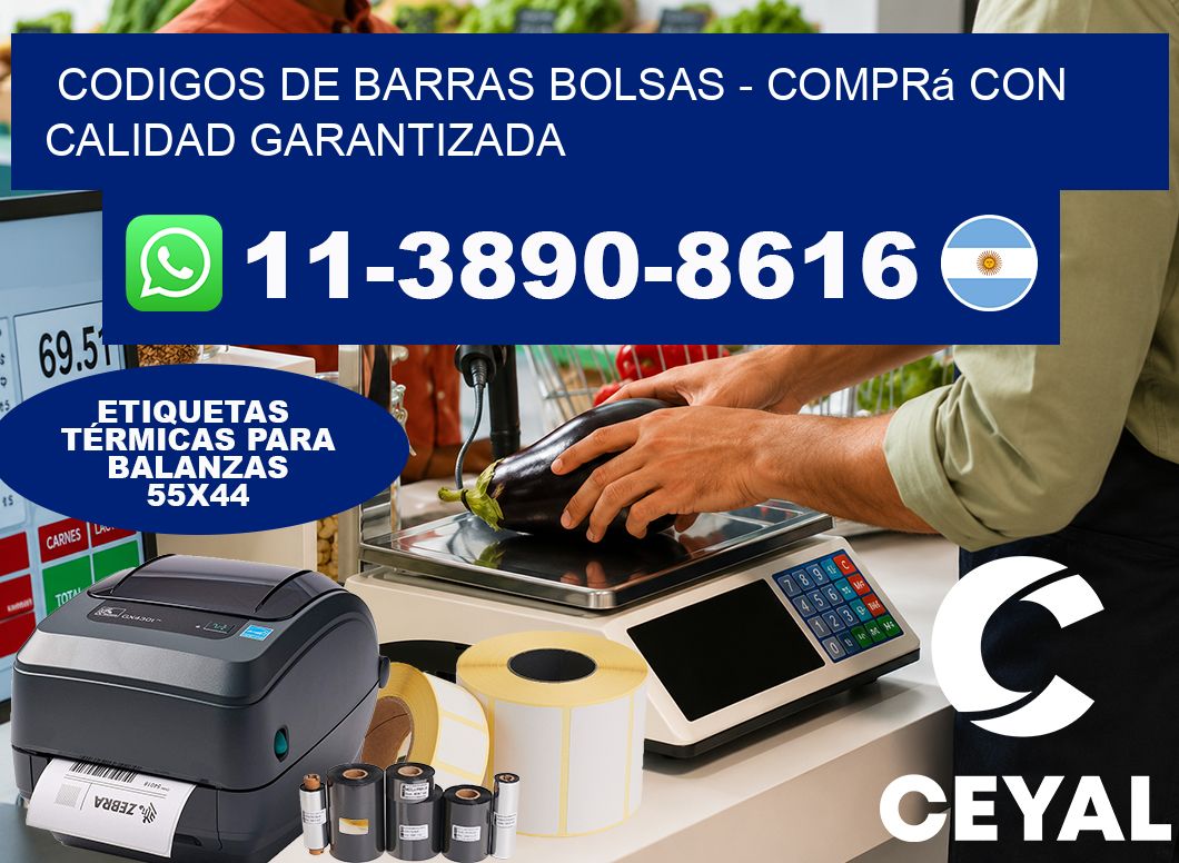 codigos de barras bolsas – Comprá con calidad garantizada