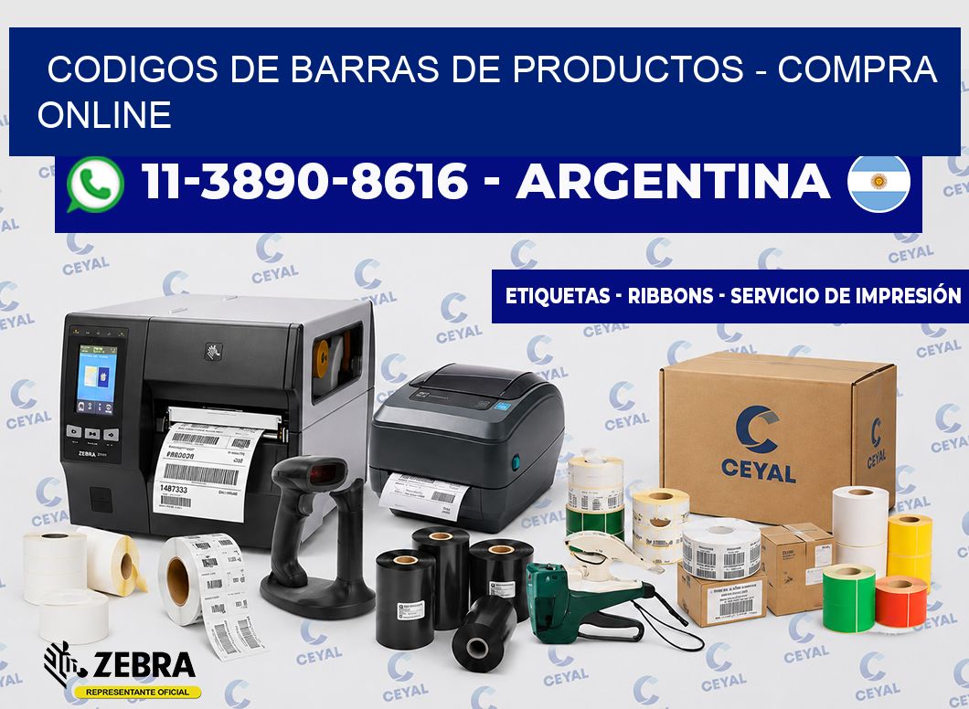 codigos de barras de productos - compra online