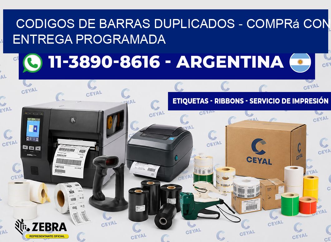 codigos de barras duplicados - Comprá con entrega programada