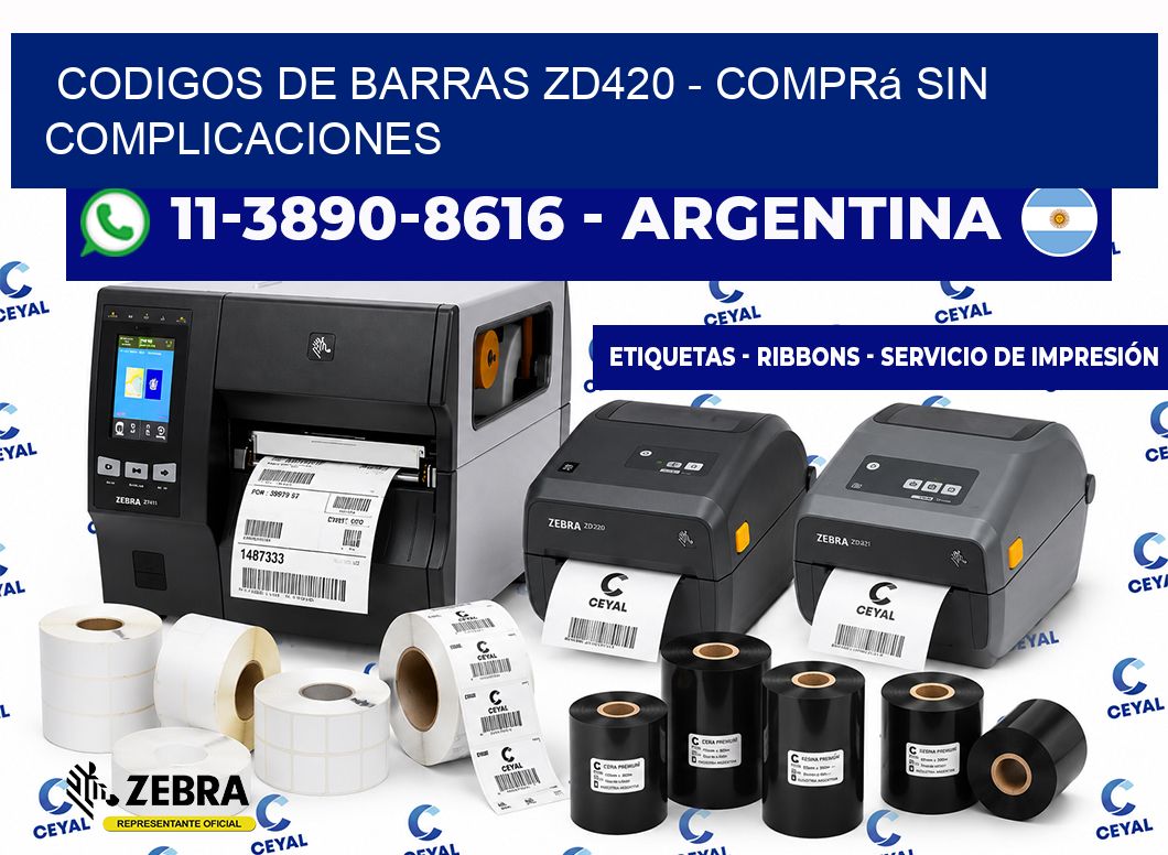 codigos de barras zd420 - Comprá sin complicaciones