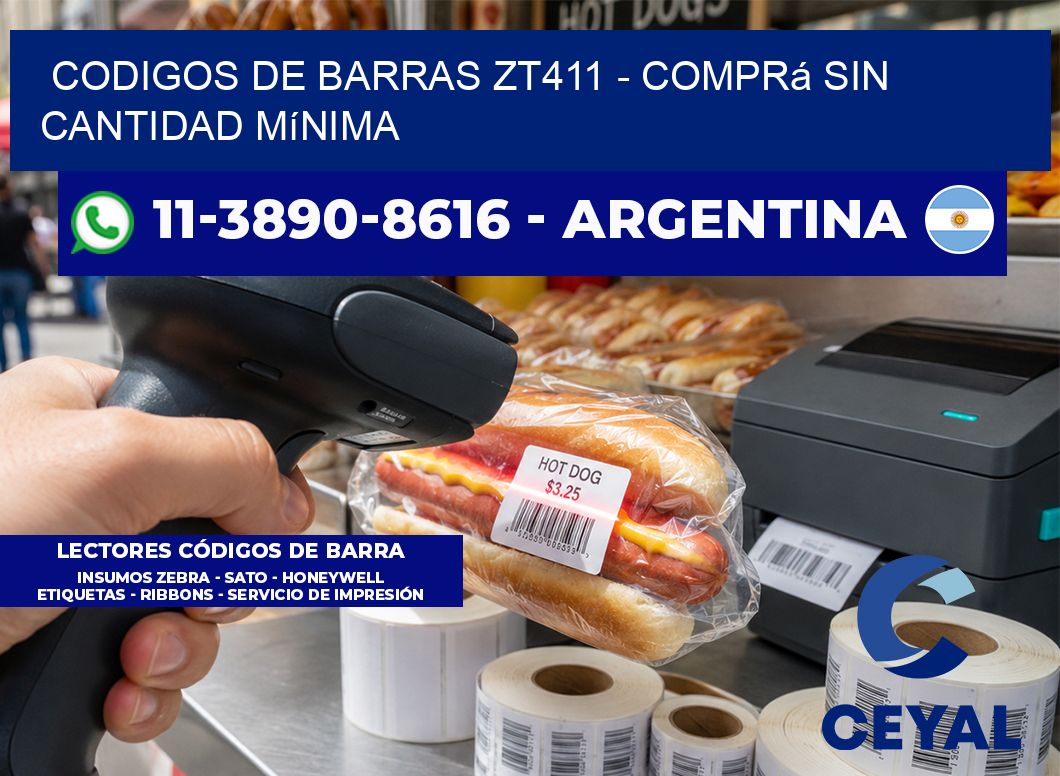 codigos de barras zt411 - Comprá sin cantidad mínima