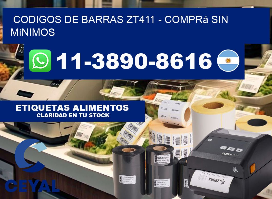 codigos de barras zt411 - Comprá sin mínimos