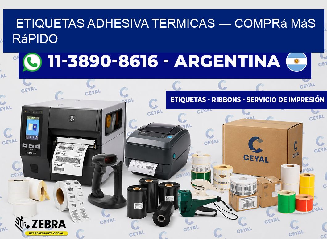 etiquetas adhesiva termicas — Comprá más rápido
