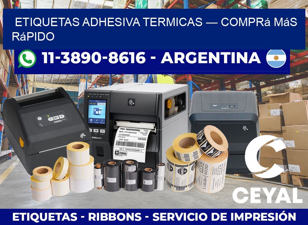 etiquetas adhesiva termicas — Comprá más rápido
