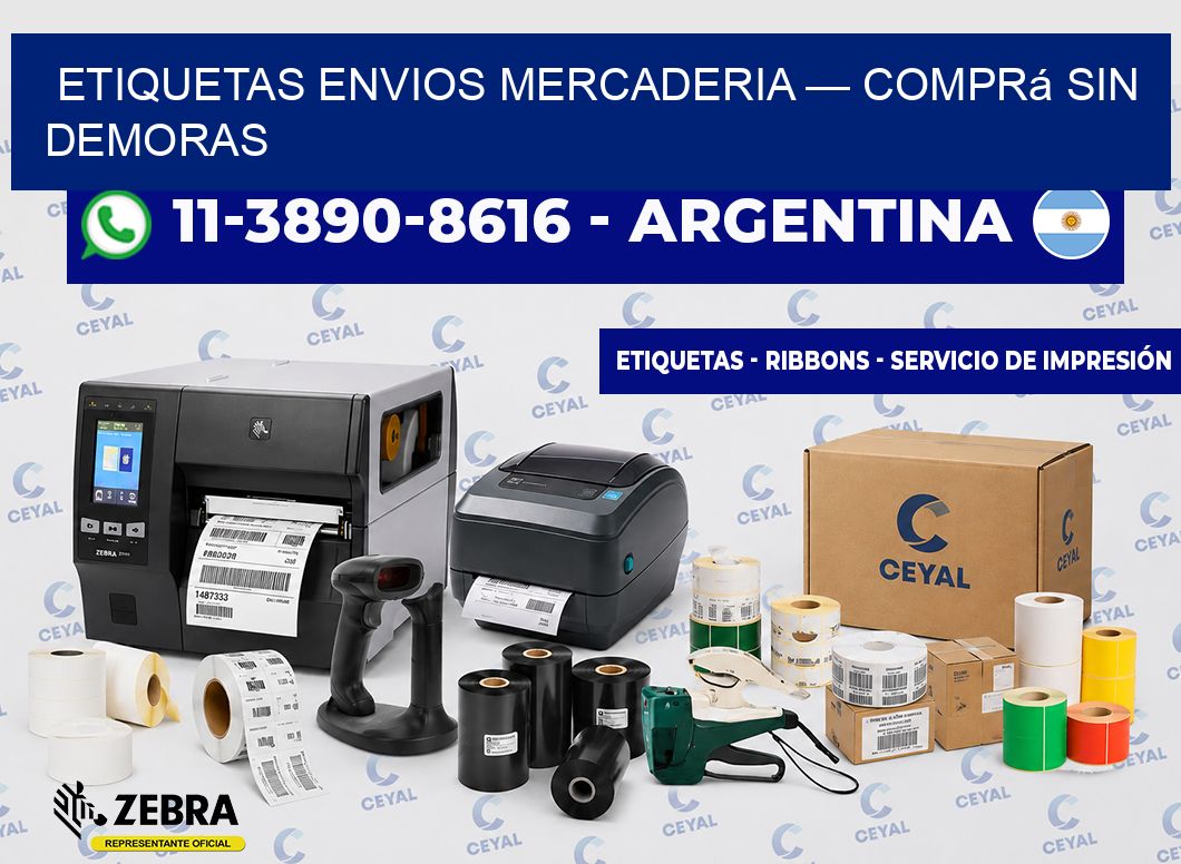 etiquetas envios mercaderia — Comprá sin demoras