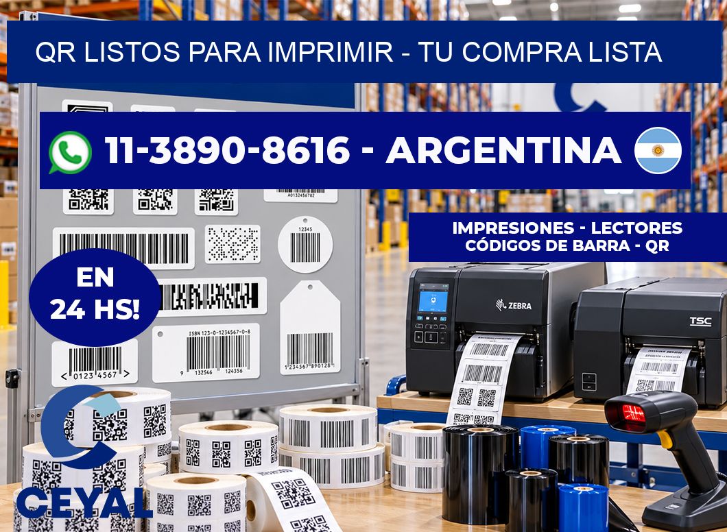 QR Listos para Imprimir – Tu compra lista